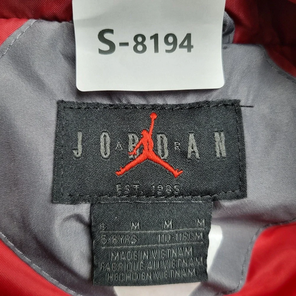 Jordan Boy Jacket M Gray Jumpman Embroidery Puffer Nike Air Gorpcore Logo‎